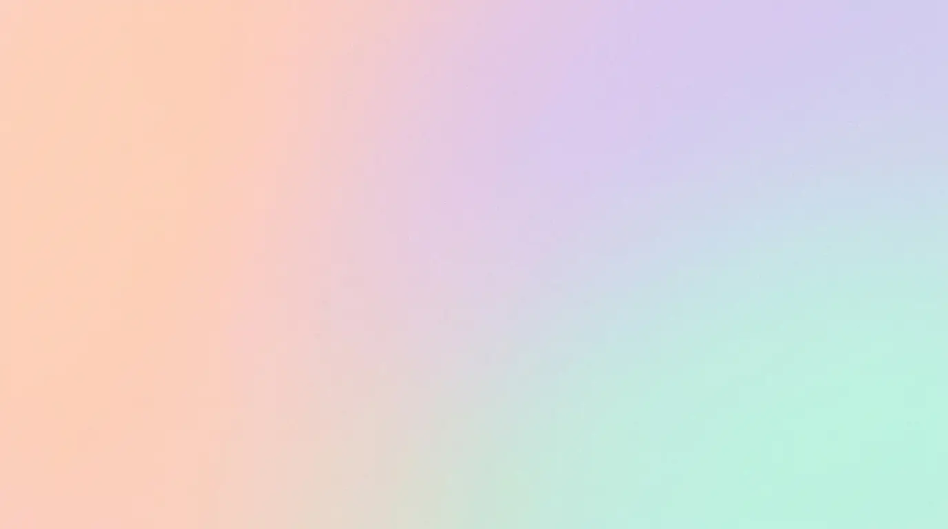 Soft pastel gradient thumbnail background in peach and mint